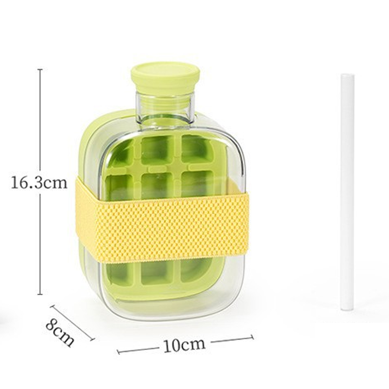 ⏳Time-Limited Special⏰2-in-1 Ice Cube Maker Water Bottle Built-In Ice Tray, Food-Grade Silicone, Bpa-Free. Make Ice & Store Water In One Bottle 💼✈️