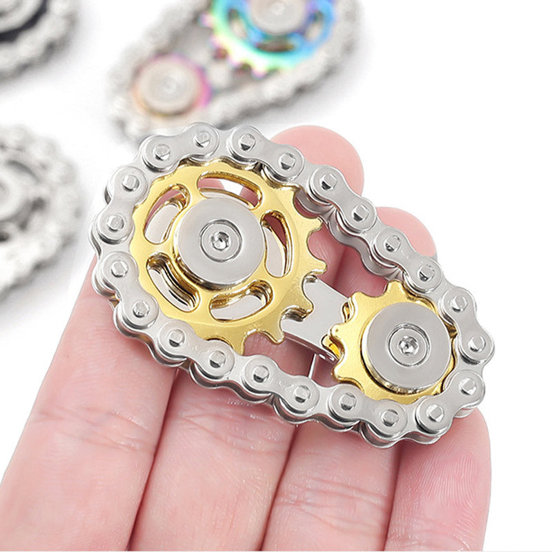 ⏳Time-Limited Special⏰Stainless Steel Gear Chain Fidget Spinner