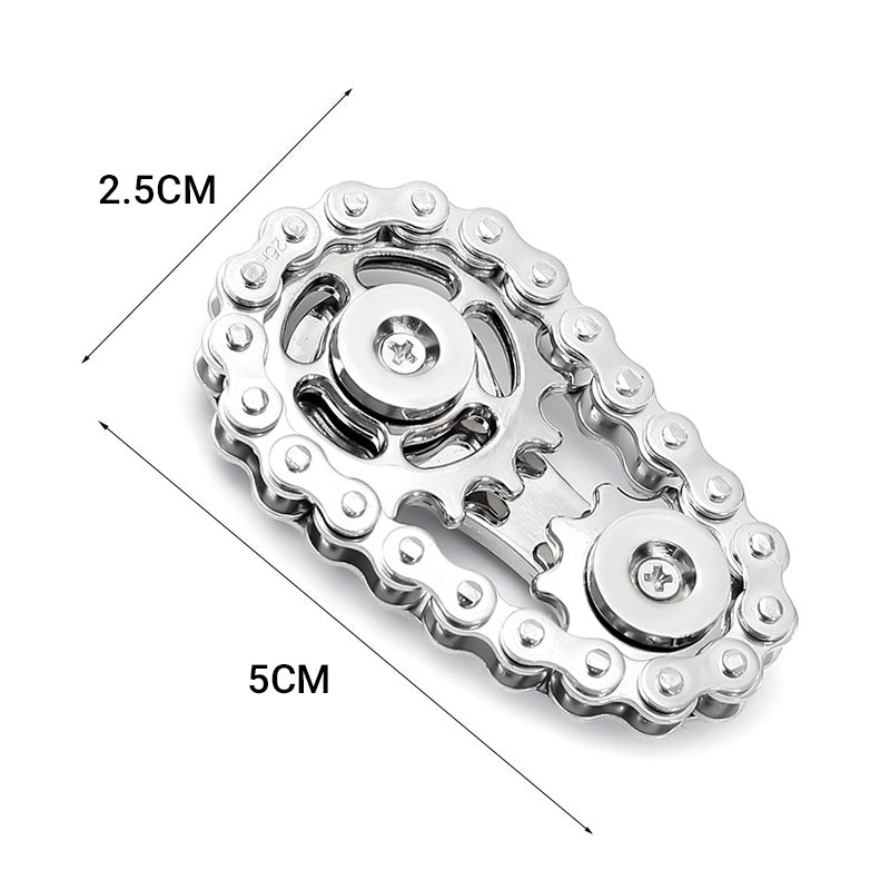 ⏳Time-Limited Special⏰Stainless Steel Gear Chain Fidget Spinner